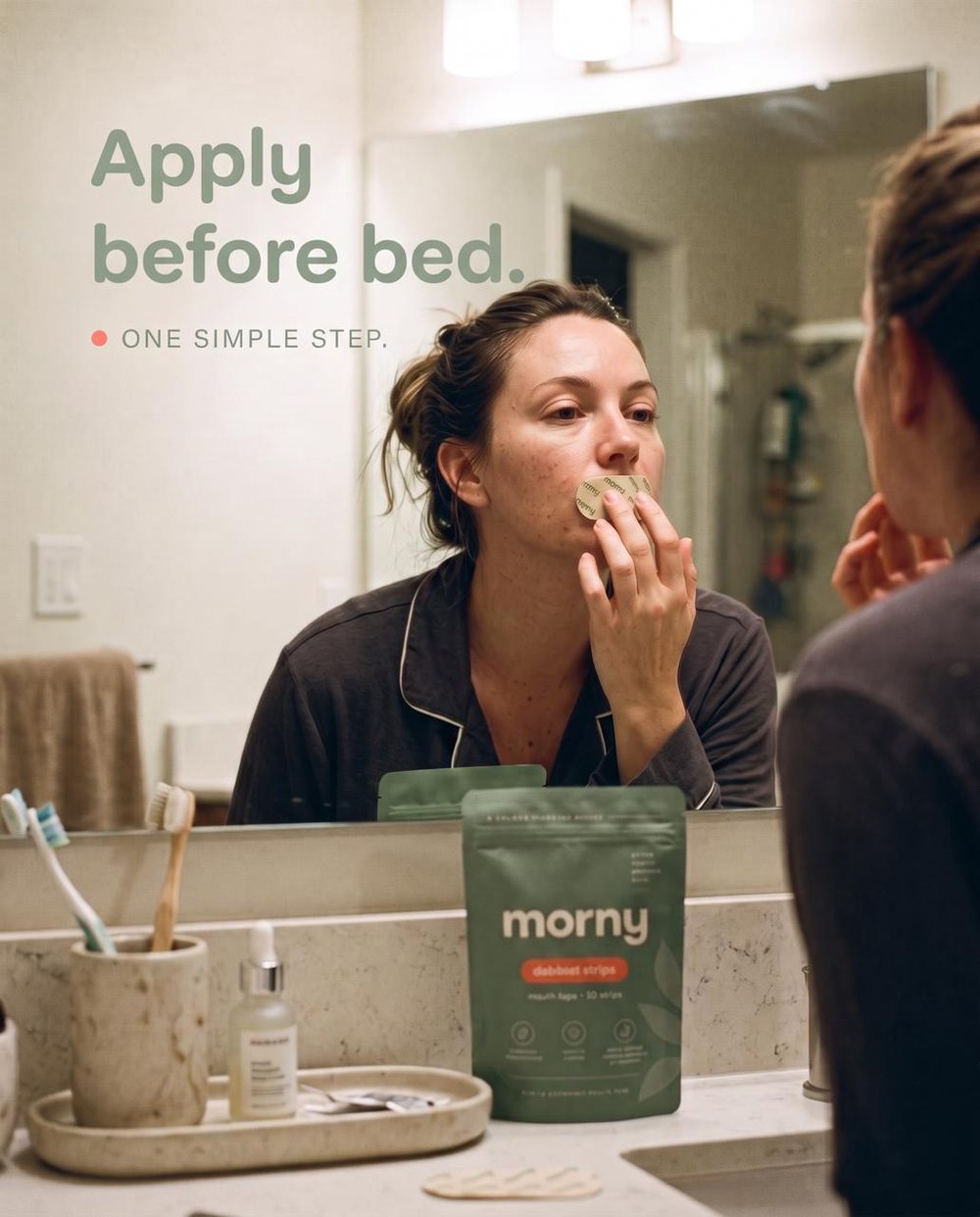 morny post: Apply before bed, one simple step