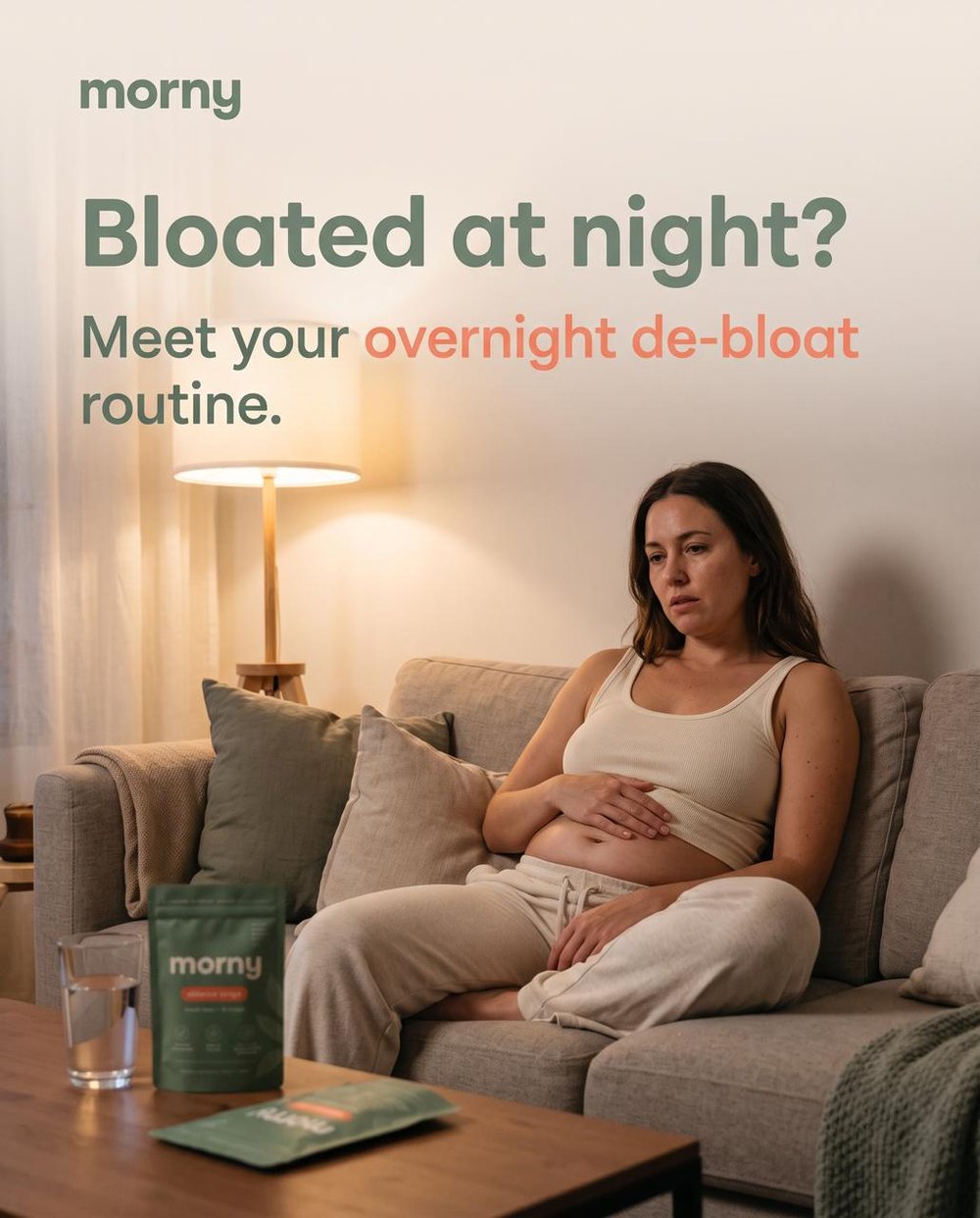 morny post: Bloated at night? Meet your overnight de-bloat routine